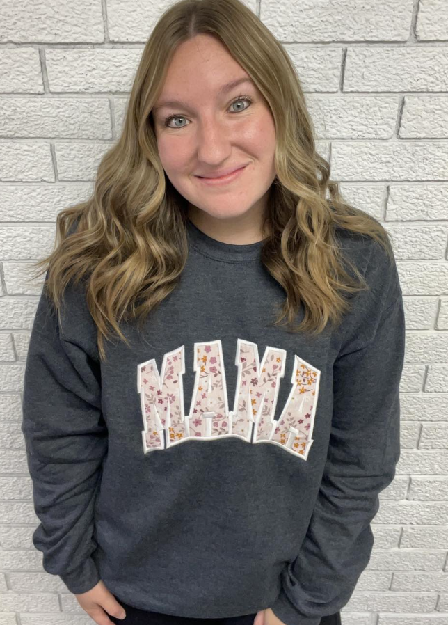 MAMA Embroidered Crew (with baby onesie)