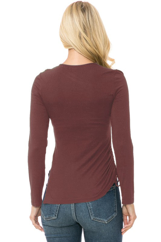 Womens Knit Long Sleeve TOP