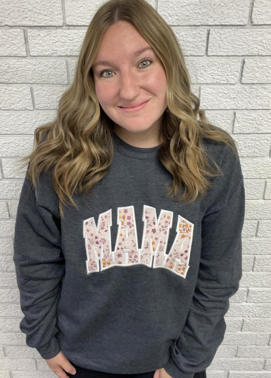 MAMA Embroidered Crew (with baby onesie)