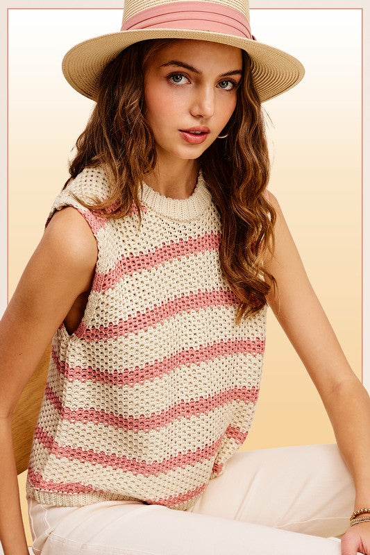 Chunky Stripe Sweater Top