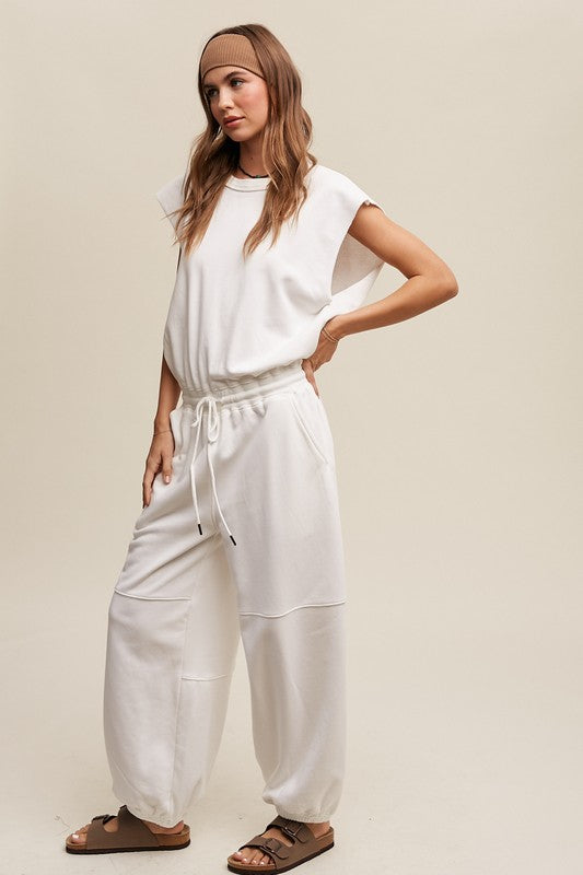 Athleisure French Terry Jumpsuit