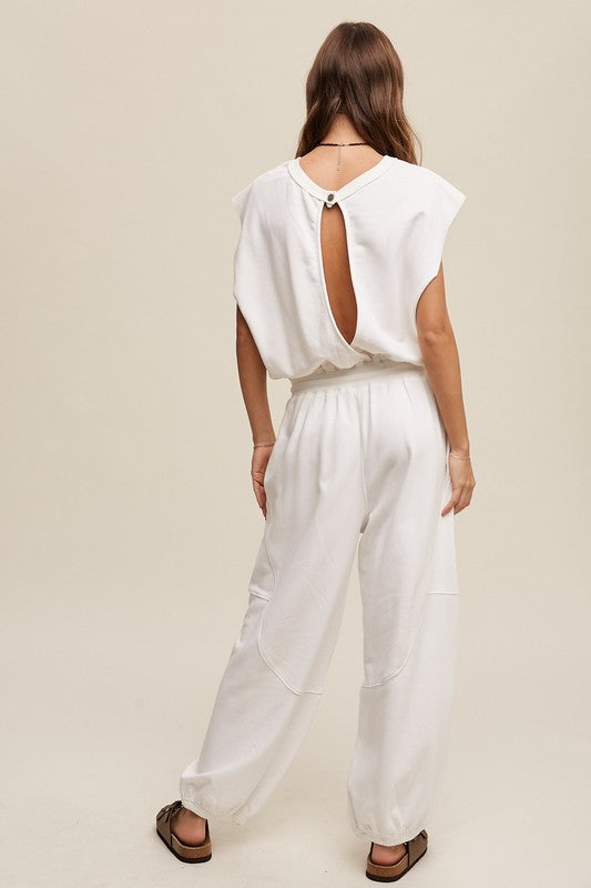 Athleisure French Terry Jumpsuit