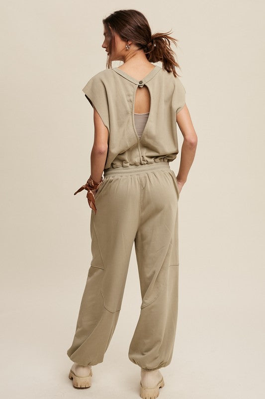 Athleisure French Terry Jumpsuit