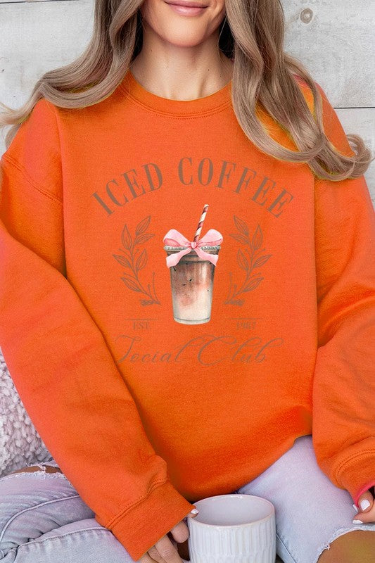 Iced Coffee Social Club Graphic Fleece Sweatshirts