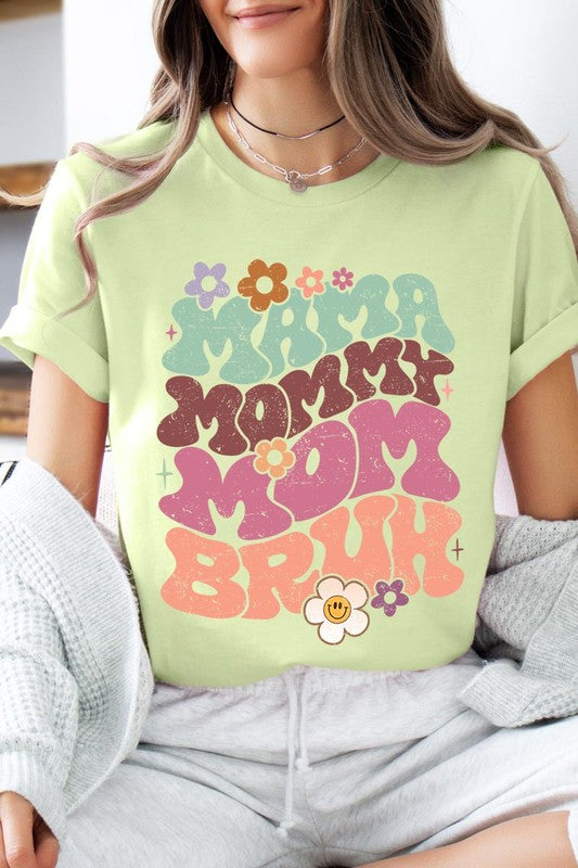 Mama Mommy Mom Bruh Graphic T Shirts
