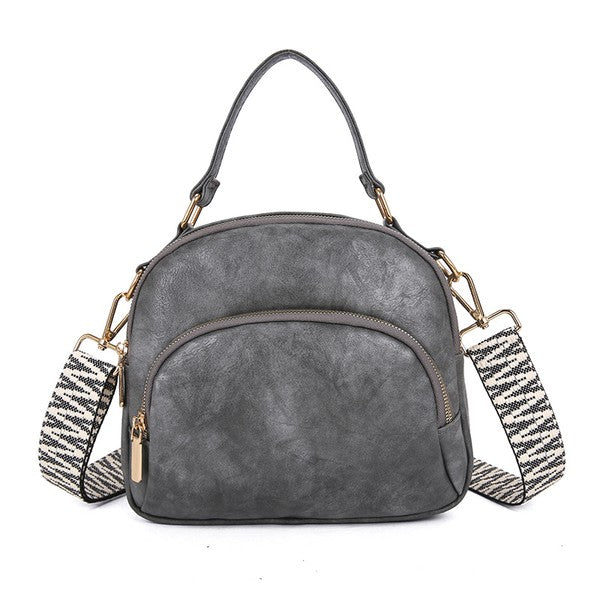 Vegan Leather Crossbody Bag