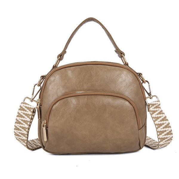 Vegan Leather Crossbody Bag