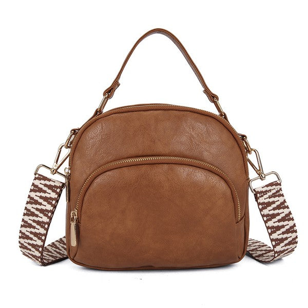 Vegan Leather Crossbody Bag