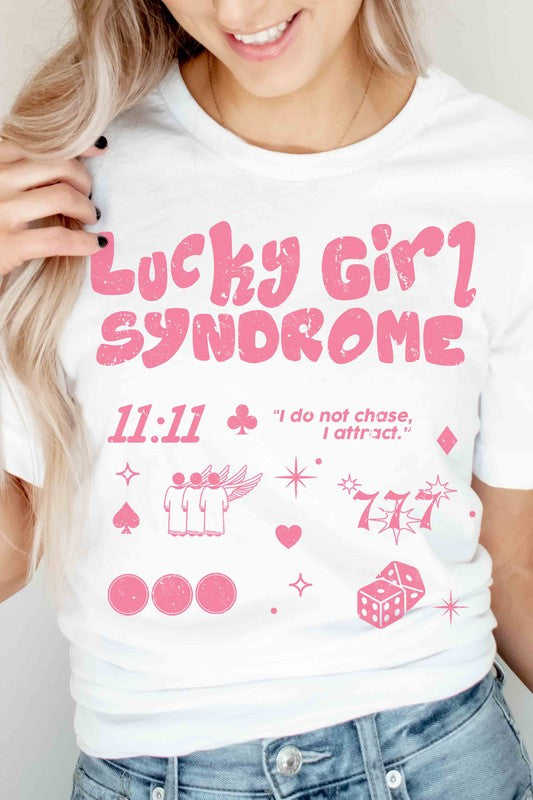 LUCKY GIRL SYNDROME Graphic T-Shirt