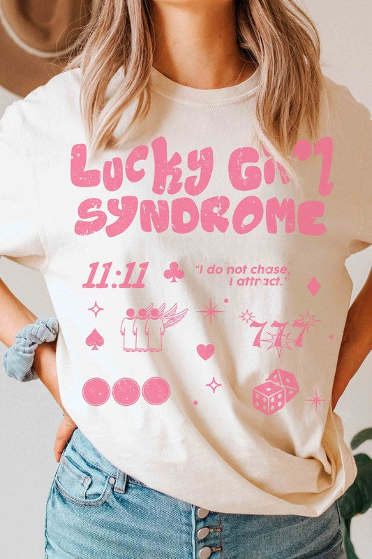 LUCKY GIRL SYNDROME Graphic T-Shirt