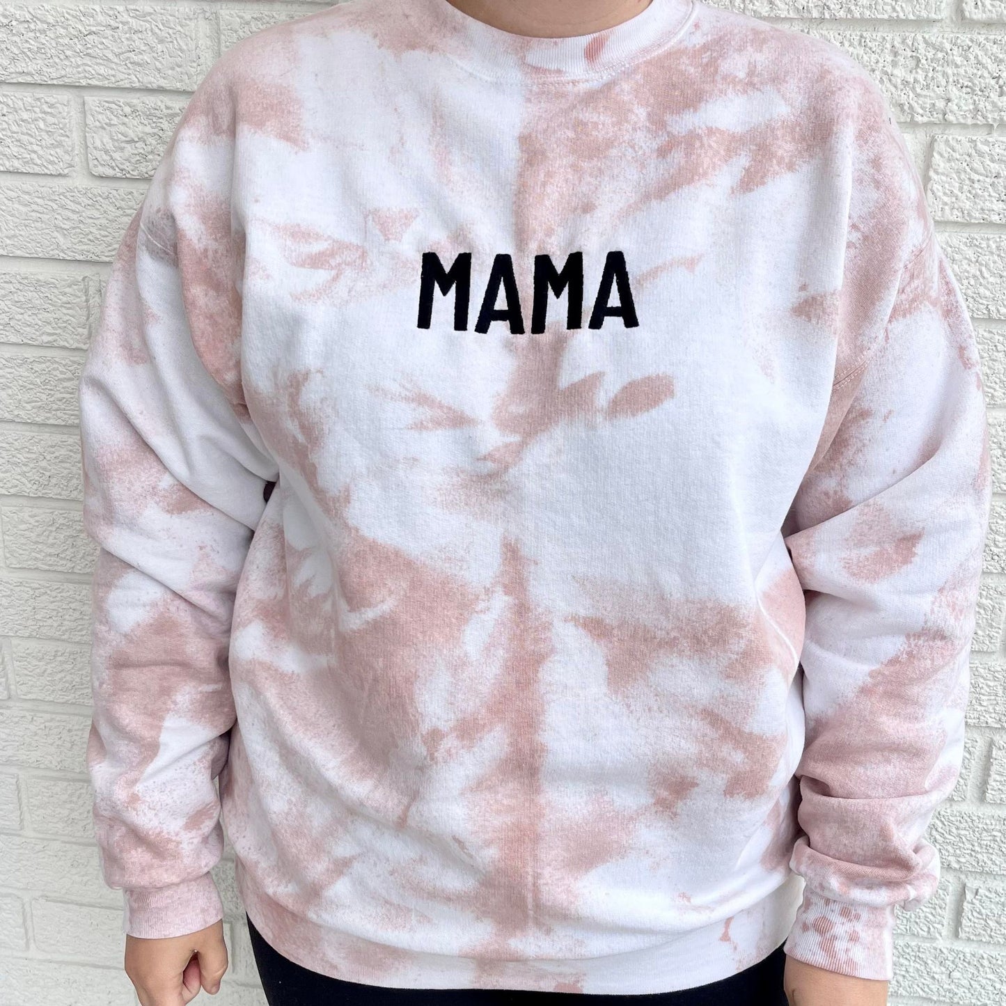 Mama Embroidered Crew Neck (1-3 names on sleeve)